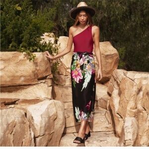 Walter Baker Paradise Sarong Grand Magnolia Wrap O/S One Size NWT